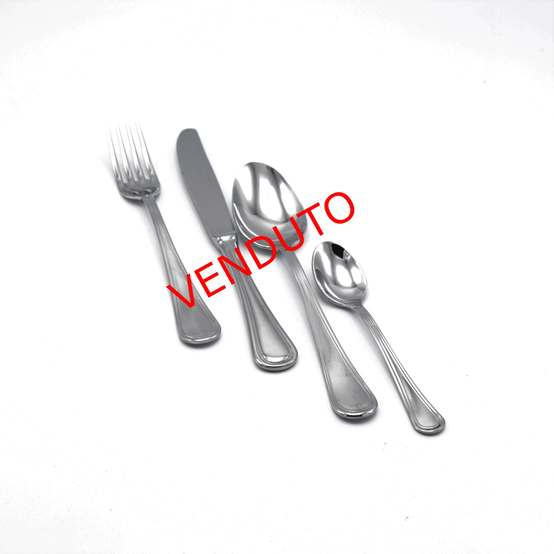 Set 48Pz X 12 Posti Tavola Posate Acciaio Inox 18/10 